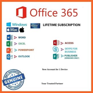 Microsoft Office 365 Lifetime Account 1 Device Mac/Win/Mobile